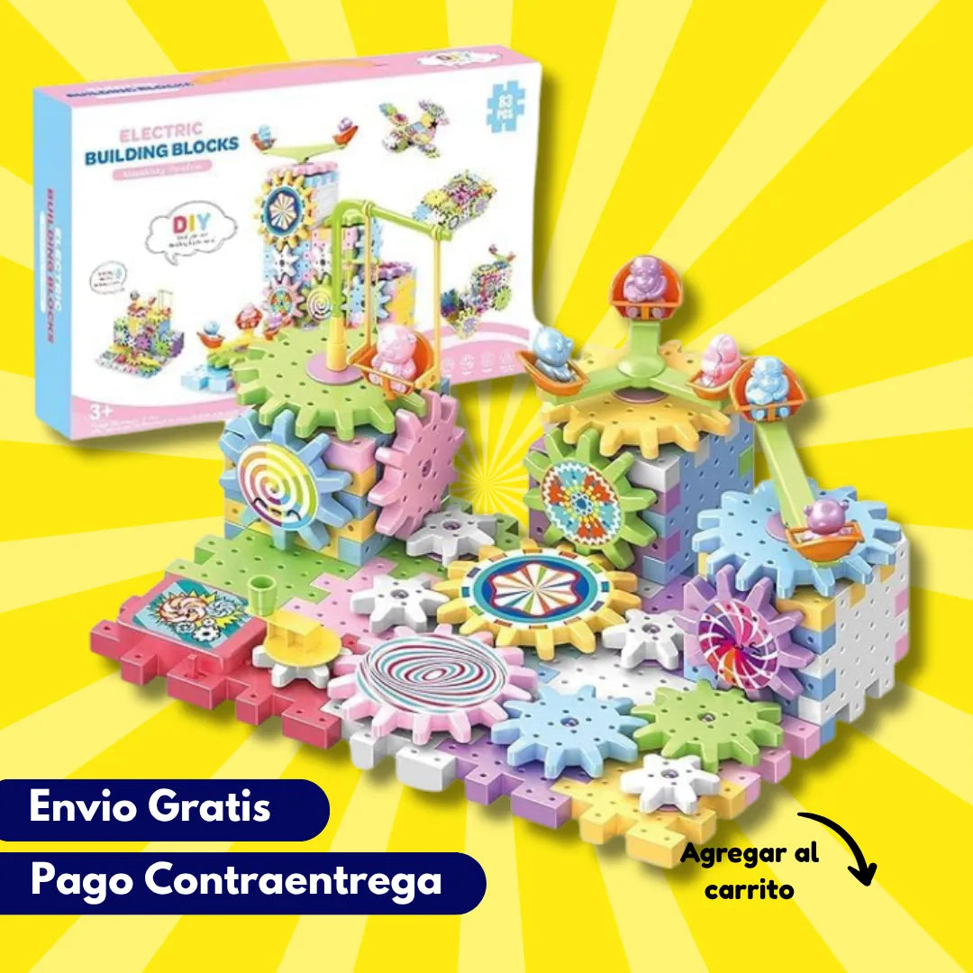 Set de Construcción Eléctrico con Engranajes 81 PCS