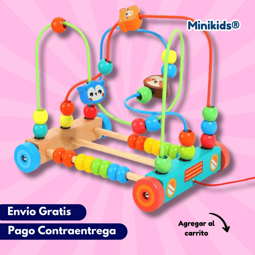 Laberinto de Cuentas Montessori de Madera