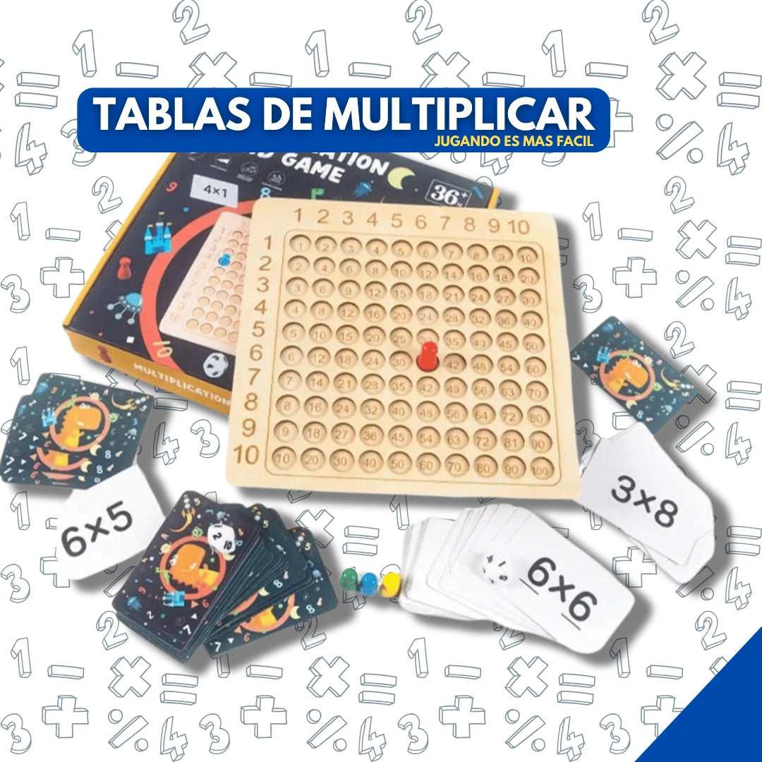Juego Didáctico Matemático TABLAS MULTIPLICAR