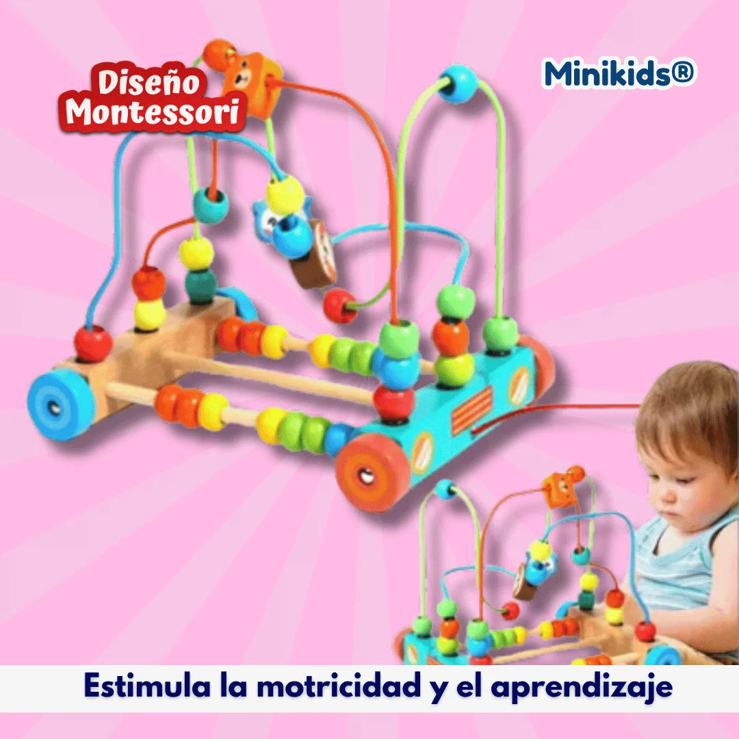 Laberinto de Cuentas Montessori de Madera