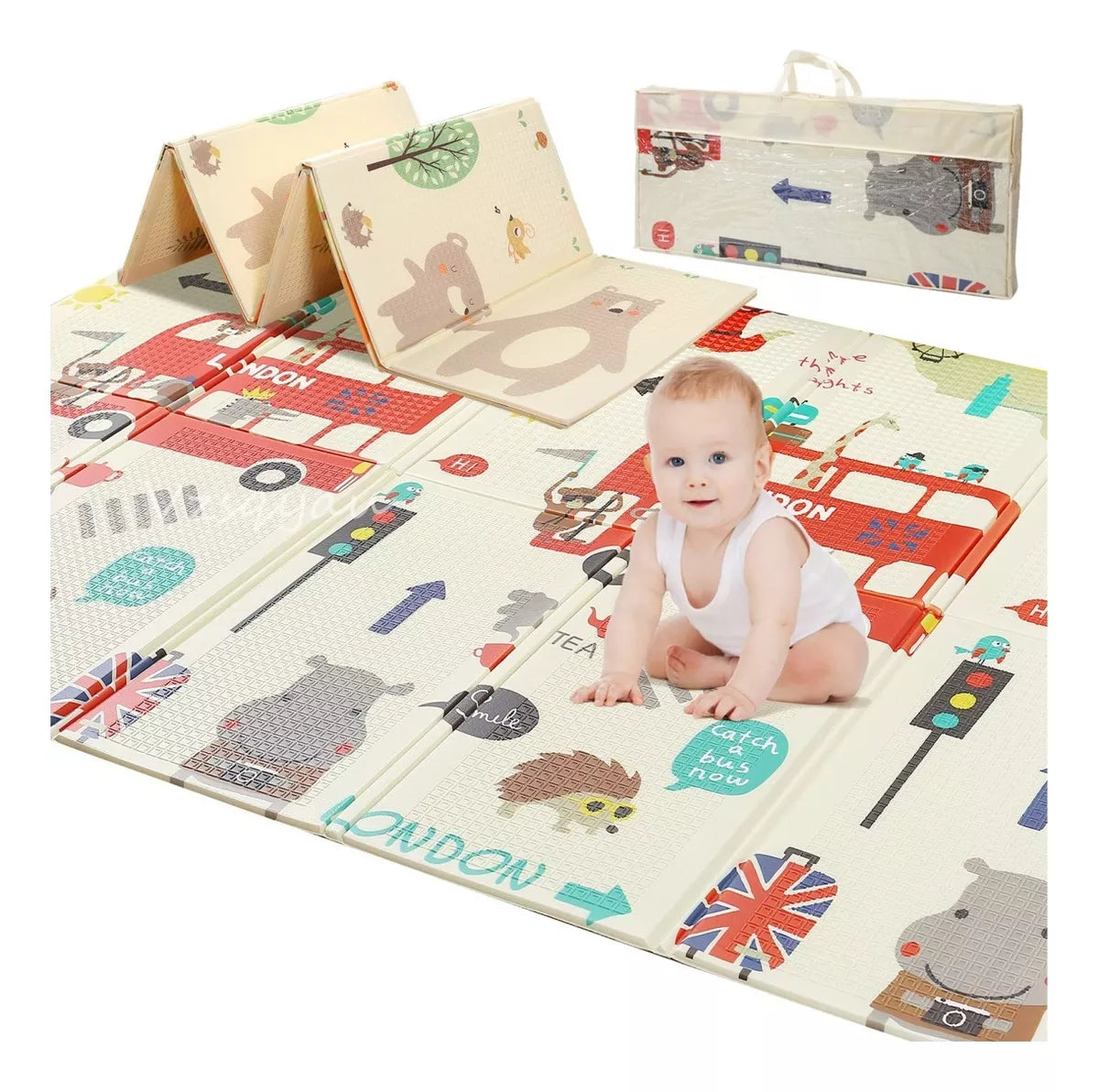 TAPETE INFANTAIL PLEGABLE PARA GATEO