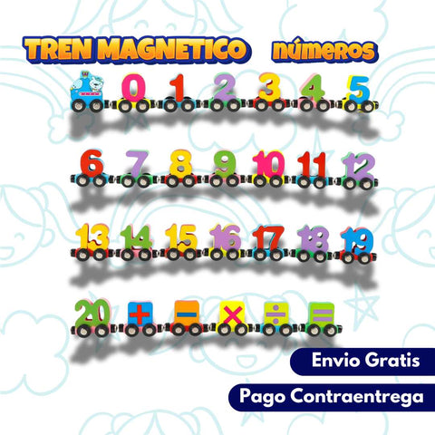 Tren Magnético de Números - ENVIO GRATIS