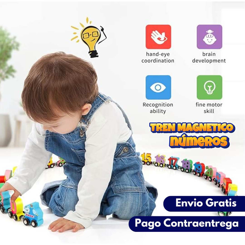 Tren Magnético de Números - ENVIO GRATIS