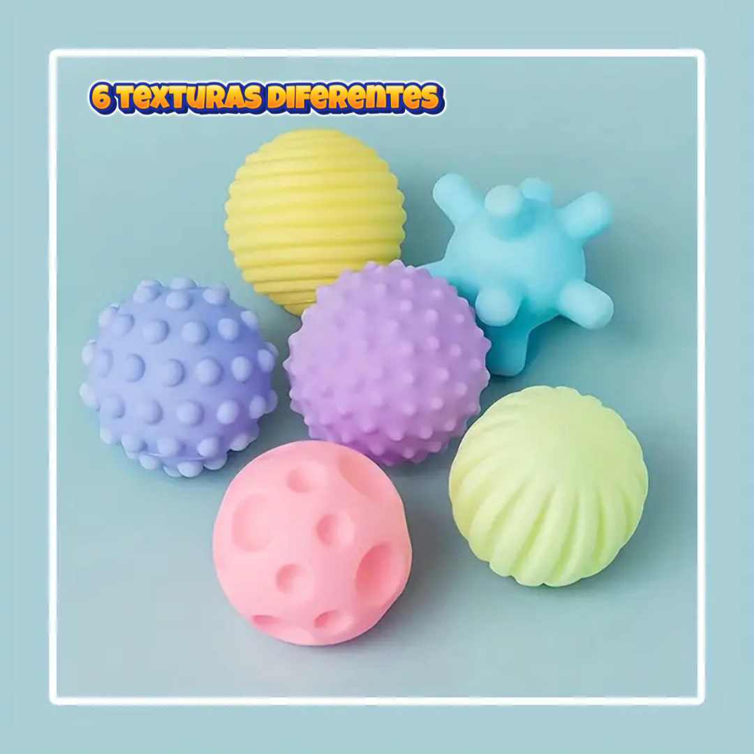 Pelotas Sensoriales Para Bebes Pack X6