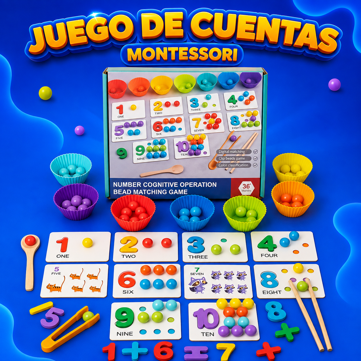 Juego de Cuentas Montessori