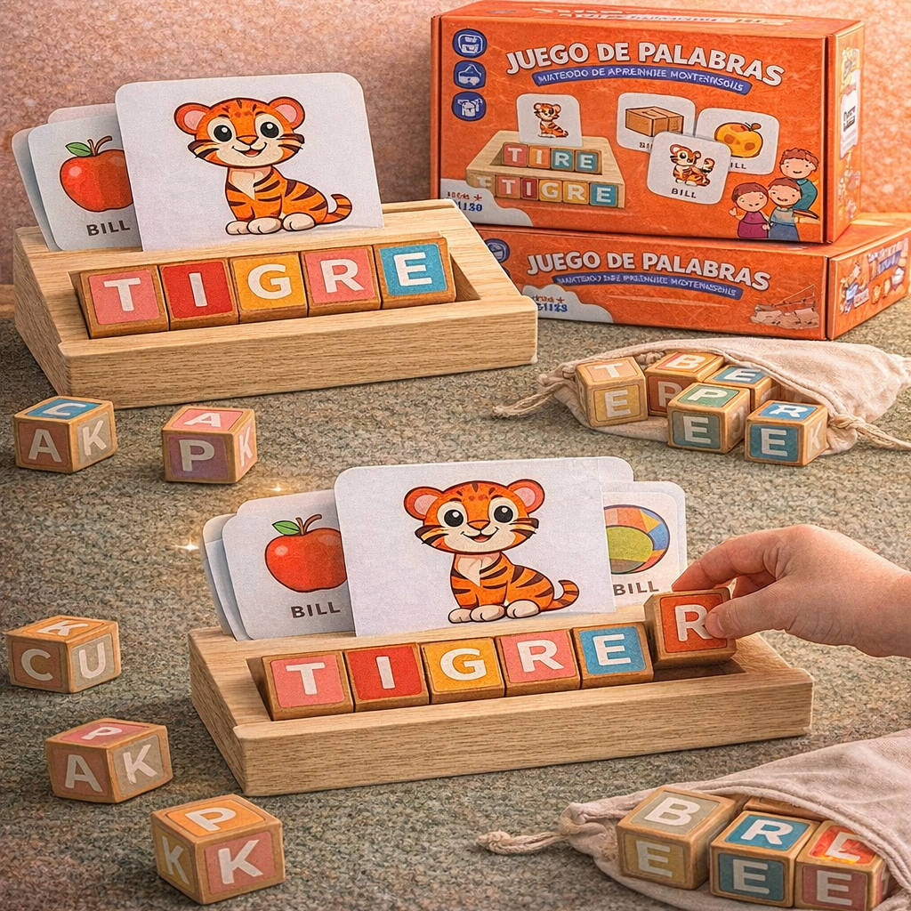 JUEGO MONTESSORI DE ARMAR PALABRAS