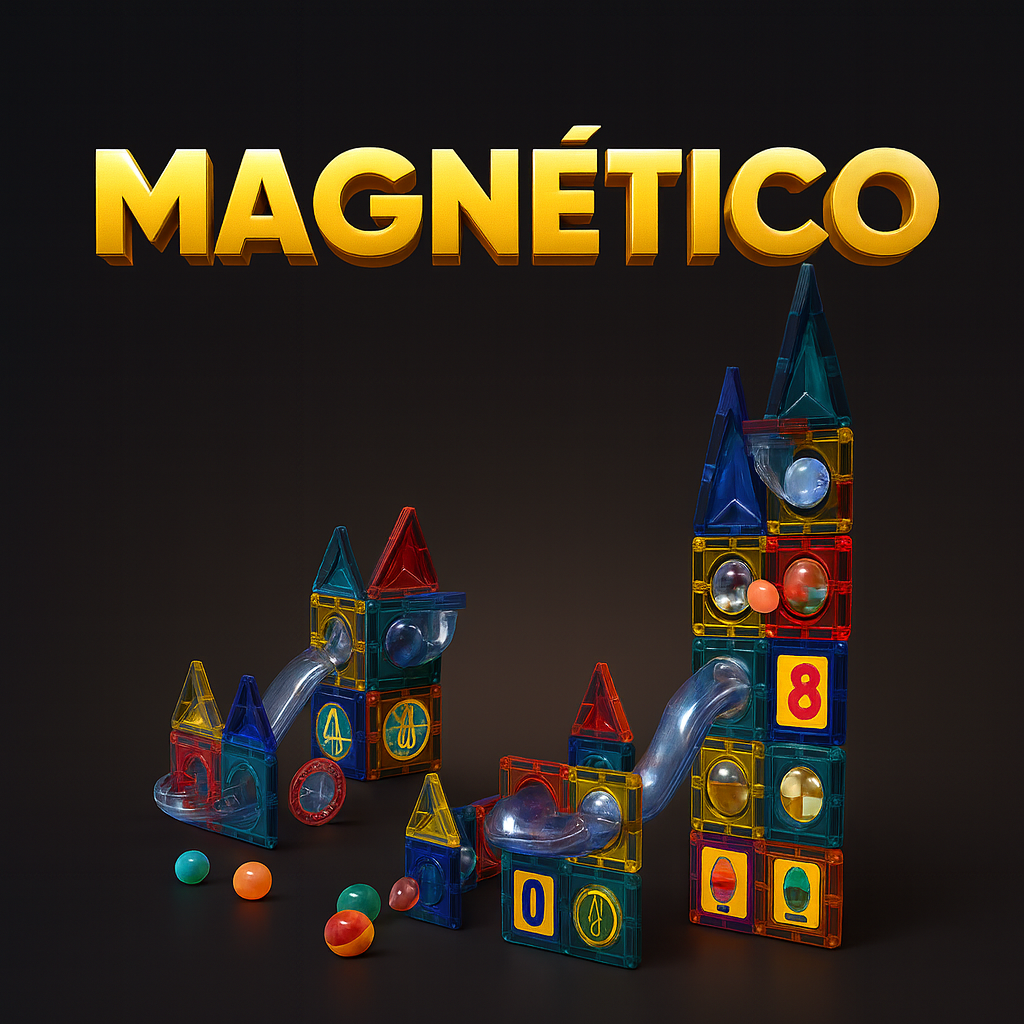 Set Bloques Magneticos Tobogan 73 Piezas