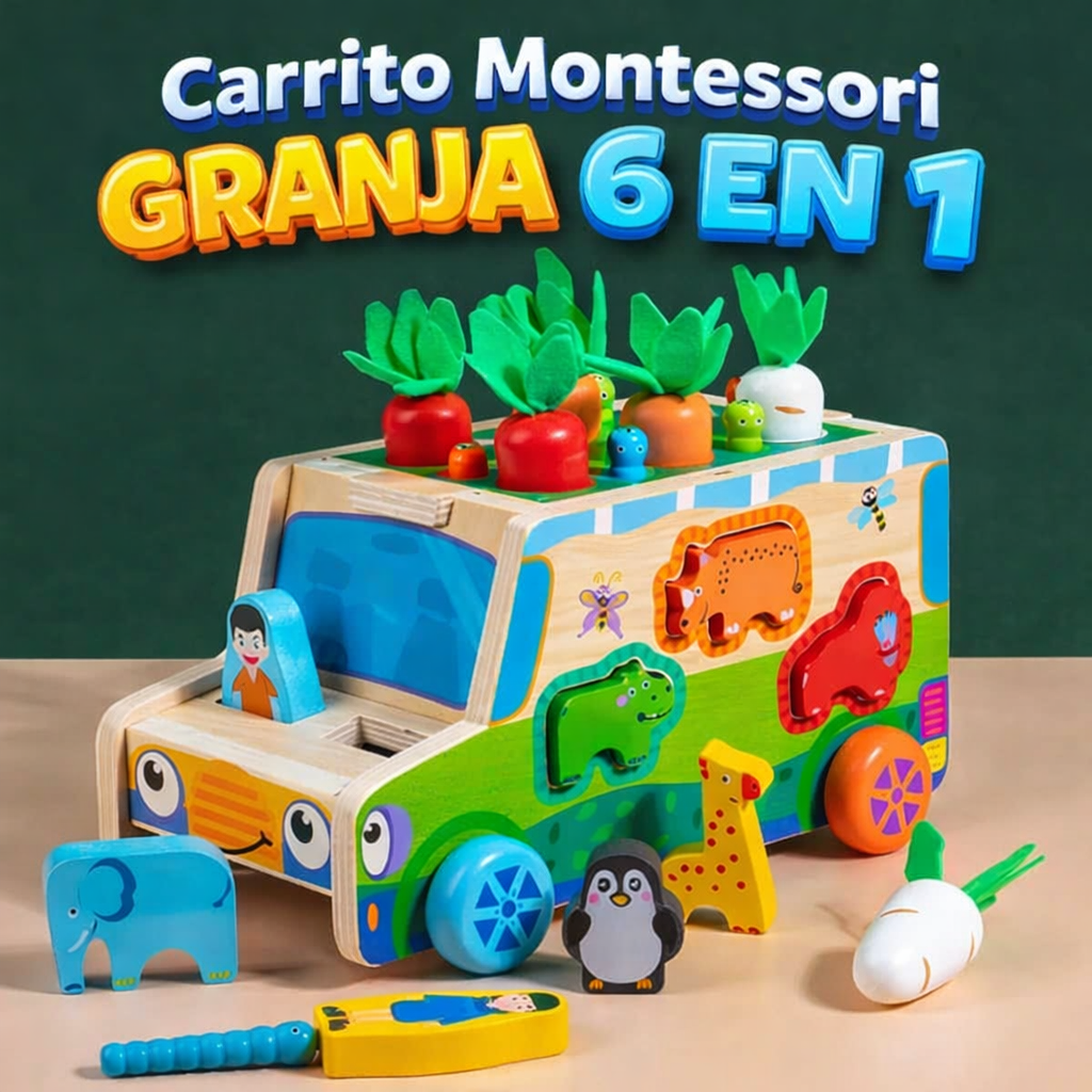 Carrito Montessori Granja 6 EN 1