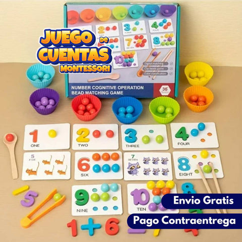 Juego de cuentas Montessori -ENVIO GRATIS