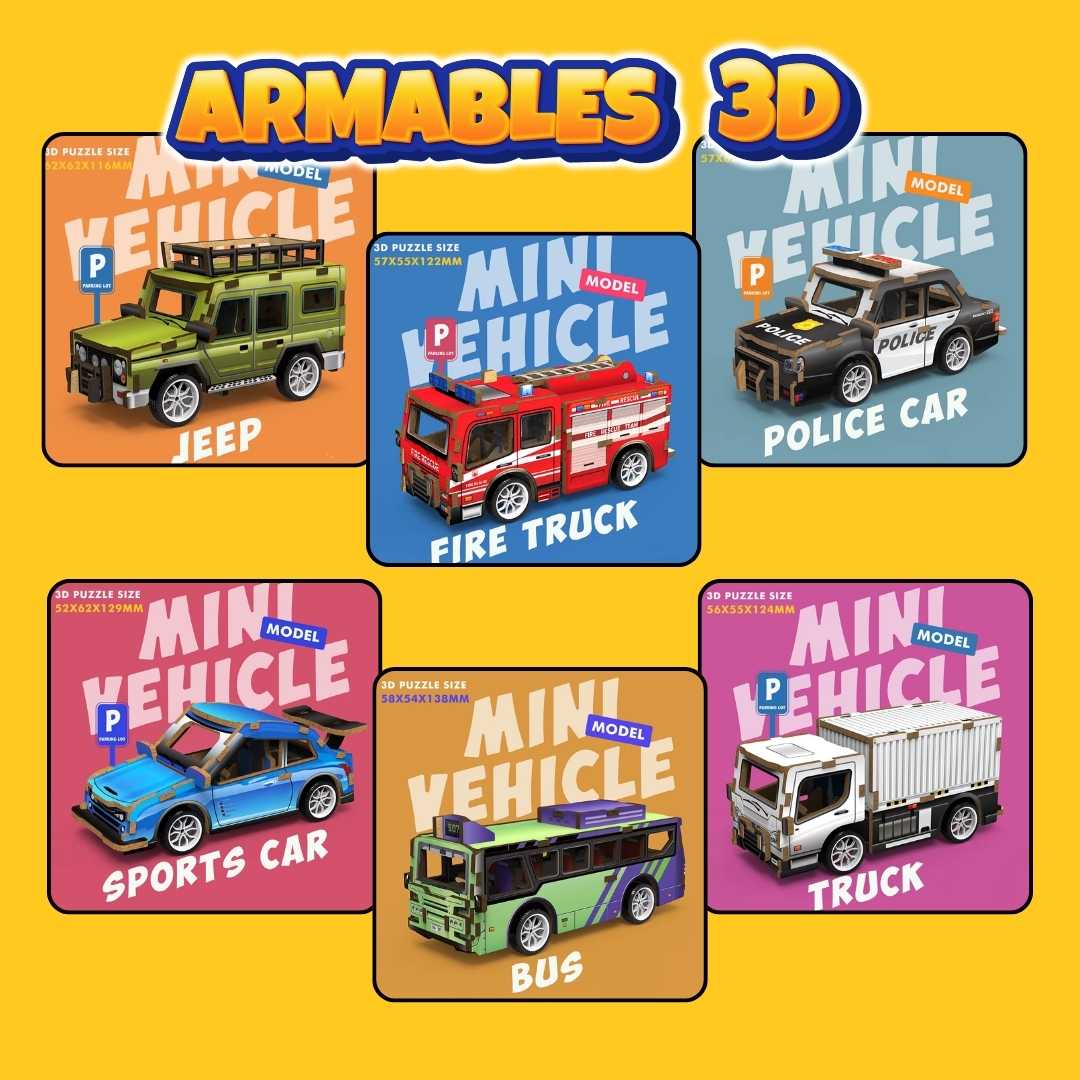 Armables 3D +  OBSEQUIO