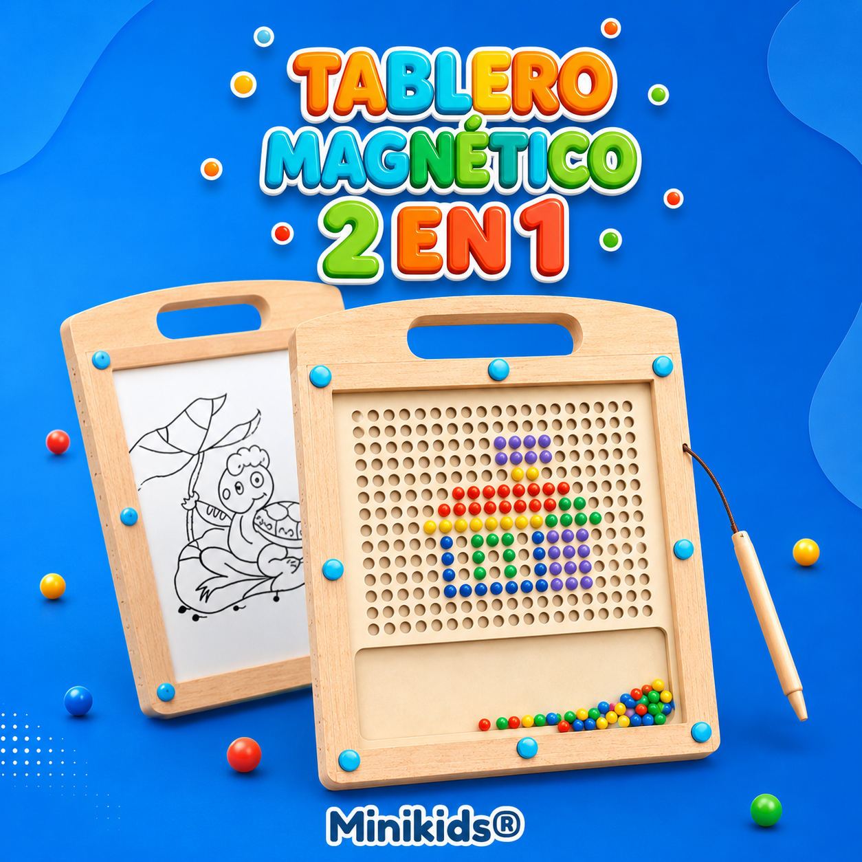 Tablero Magnético 2 en 1 – MiniKids®