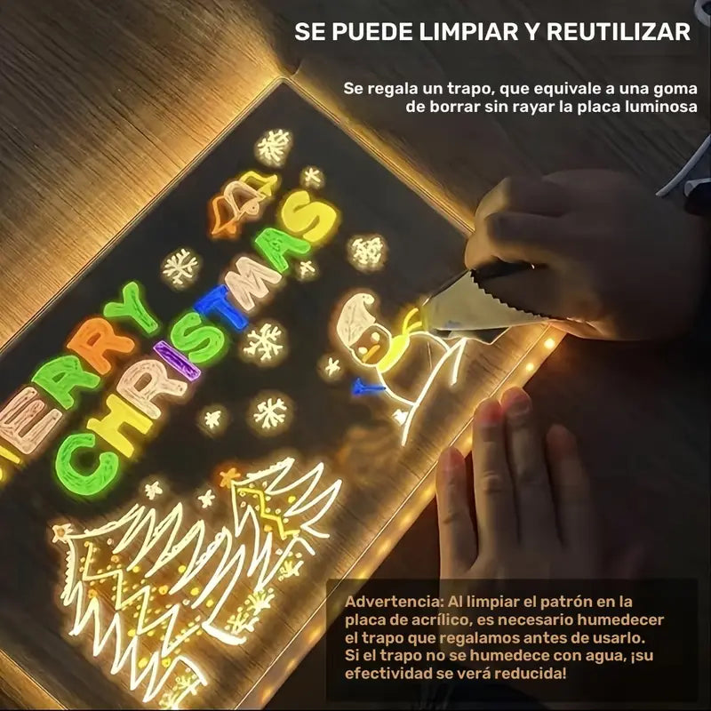Tablero Lámpara Acrílica DIY