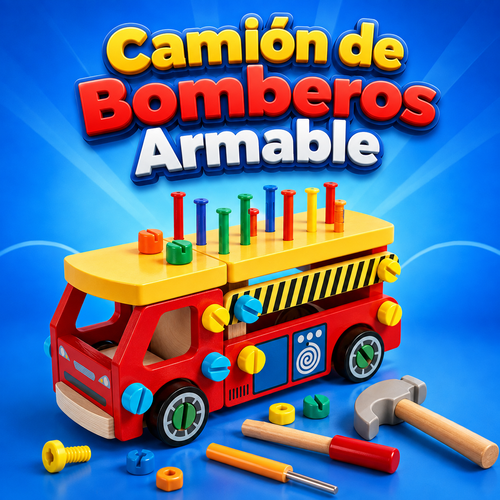 Camión de Bomberos Armable MiniKids®