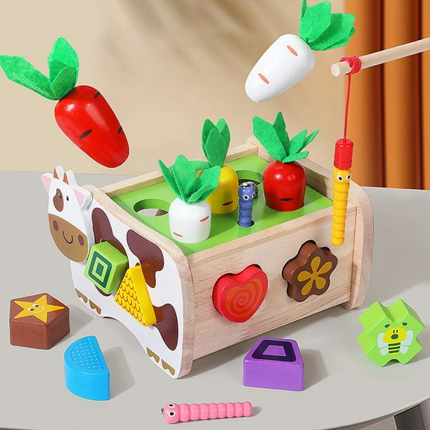 Juguetes Montessori de madera para bebés