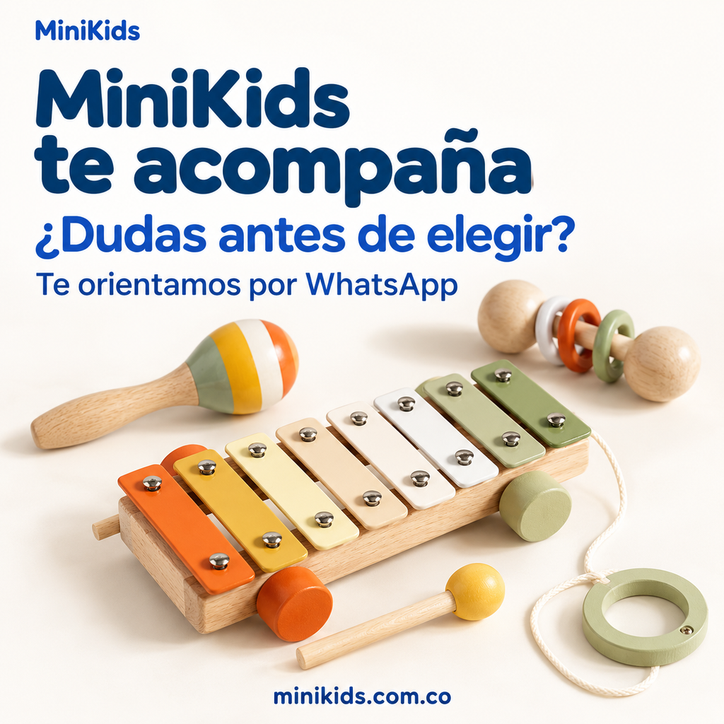 MiniKids — Kit sensorial y musical de madera — Confianza