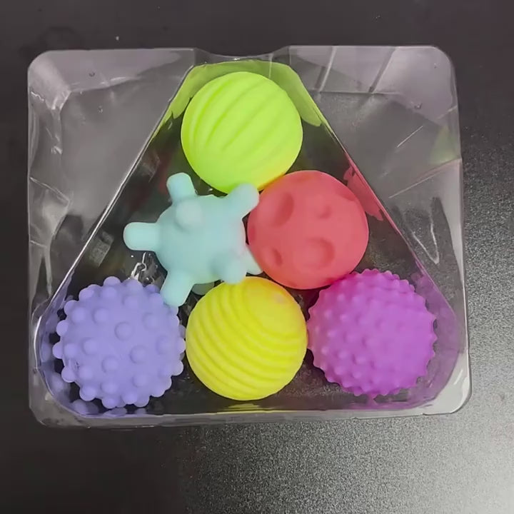 Pelotas Sensoriales Para Bebes Pack X6