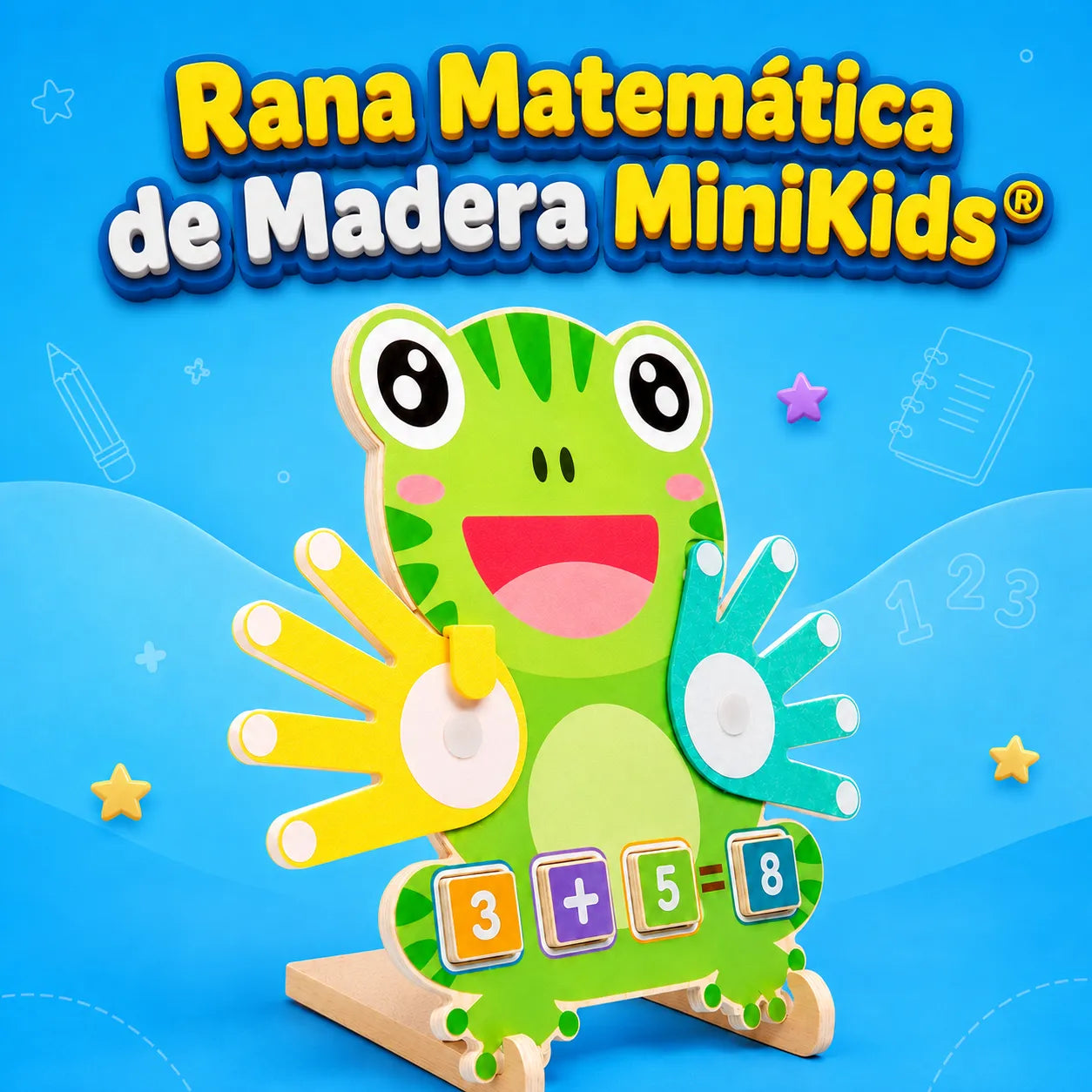 Rana Matemática de Madera MiniKids®